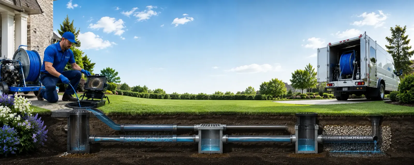 Outdoor drain cleaning information for Irving, NY